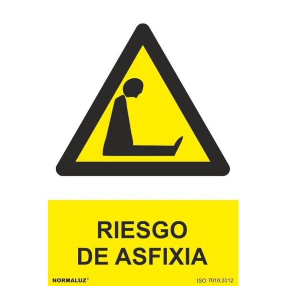 Señal Riesgo de Asfixia Con Tintas UV