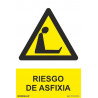 Industrial sign Risk of Asphyxiation, with SEKURECO UV inks