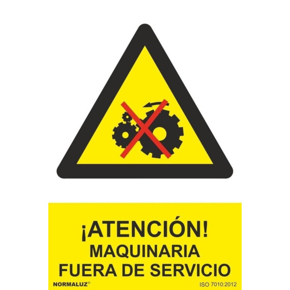 Signal Achtung! Off-Service-Maschinerie mit UV-Tinten