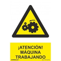 Signal Attention! Machine working with UV inks