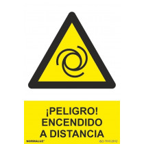 Señal ¡Peligro! Encendido A Distancia Con Tintas UV