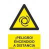 Danger sign! SEKURECO remote start (UV inks)