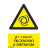 Segnale di Pericolo! Acceso a distanza SEKURECO (inchiostri UV)