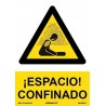 Segnale di avvertimento Spazio Confinato (inchiostri UV) SEKURECO