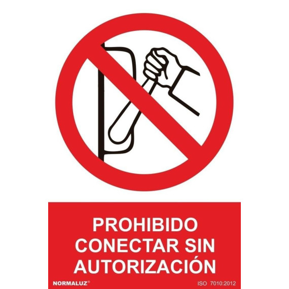 Sinal proibido conectando sem autorização com tintas UV
