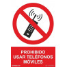 Schild mit Verbot, Mobiltelefone zu benutzen, mit UV-Tinten SEKURECO