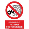 Prohibited to remove protections sign, text and pictogram with SEKURECO UV inks.