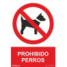 Sign prohibiting the presence of dogs SEKURECO