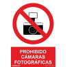 Proibição de câmaras, sinal de proibição com tinta UV SEKURECO