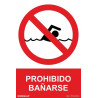 Signe d'interdiction de baignade avec encre UV SEKURECO