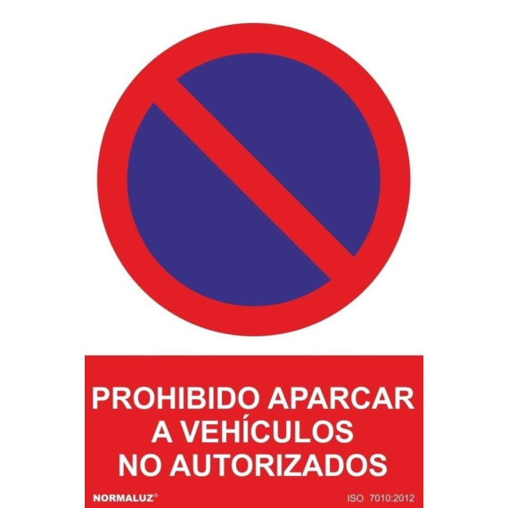 Prohibited signal Parking unauthorized vehicles with UV inks