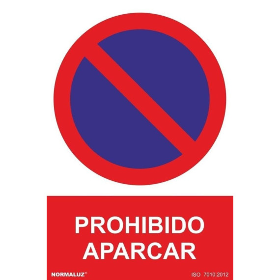 Señal Prohibido Aparcar Con Tintas UV
