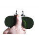 Passaggio dell'obiettivo verde di flip-up DIN 5