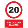 Maximum speed sign 20, with SEKURECO UV inks