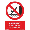 No diving headfirst sign SEKURECO