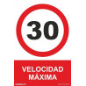 Signal de Vitesse Maximale 30 km/h, avec des encres UV SEKURECO
