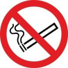 Pictogramme Panneau Interdiction de fumer diamètre 90 mm (Lot de 10) SEKURECO