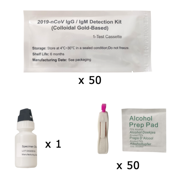Schneller Diagnostest Covid-19 Igmigg A006019 (50 Kits)