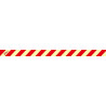 Ruban adhésif à rayures rouges 60 mm x 1 mètre lumineux classe A SEKURECO