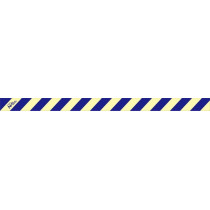Blaue Streifen 60x 1 m lumineszent