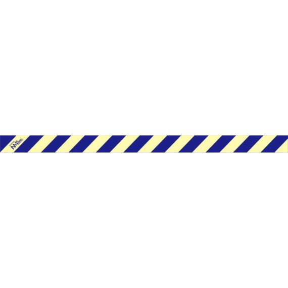 Blaue Streifen 60x 1 m lumineszent