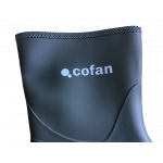 Bota de Agua Media Caña Fabricada PVC, verde con Suela Antideslizante COFAN