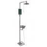 Ducha Inox de pedestal com pia e pedal SAFETOP