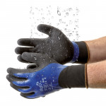 12 pairs of glove nitrile Bilacpa blue granulated waterproof Digitx DryLux Coated