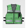 High visibility vest in Oxford fabric with side adjustments WORKTEAM C3601