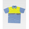 Polo antibacteriano en piqué de algodón, con reflectante C3441 WORKTEAM