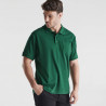 Short-sleeved polo shirt with left chest pocket Centauro premium anti-pelling fabric ROLY
