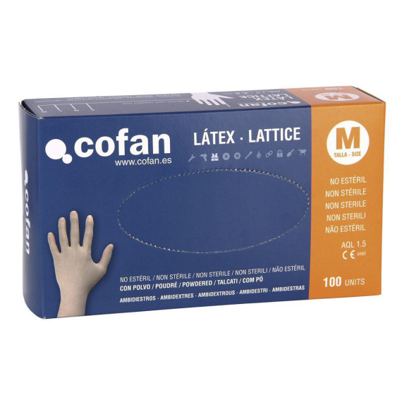100% 100% latex dispensing box with dust (with powder)