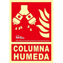 Sinal de alerta Coluna húmida Luminiscente SEKURECO