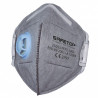 Mascarilla plegable vertical con válvula carbón activo SAFETOP FFP2 NR