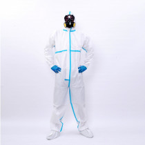 Disposable chemical suit Cat. 3 with sealed seams SAFETOP