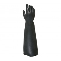 Glove without satin thick latex support, lengthy 60 cm. - Juba glove - 561160 sandblasting