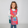 Kinderkasel mit Fischmotiv, mit Streifen und zentraler Tasche, aus grünem Twill, UNIFORMES GARY'S 310007