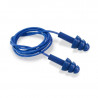 Bouchons d'oreilles détectables en silicone SAFETOP SNR 32 dB avec cordon de détection (150 paires)