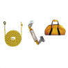 Vertical lifeline kit in various sizes with altochut and SAFETOP bag