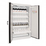 Armoire 2 portes, 5 tiroirs
