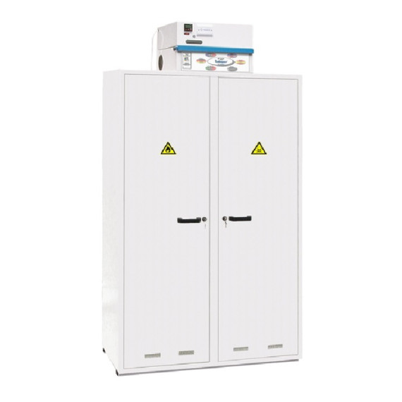 Filtration de ventilation sécurisée de l'armoire avec 2 portes en acier