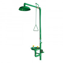 Pedestal-mounted shower and wash - double manual operation, ABS cuvette