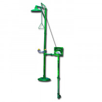 Safety station mounted on pedestal - manual operation