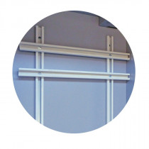 Riel horizontal para la fijación de 4 botellas B50