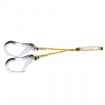 Double rope of 1.8 m with absorber and SAFETOP carabiners.