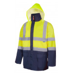 Parka 4 en 1 bicolor alta visibilidad Serie 306003