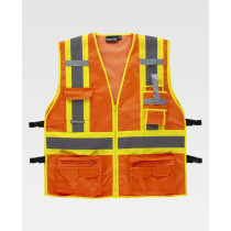 Fluor Vest with Special Workteam System