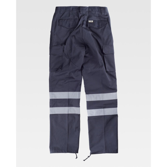 Pantaloni multipocket con rinforzo alle ginocchia e culler WORKTEAM Combi C4016