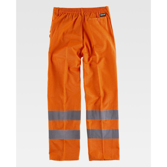 Hohe Sicht Leichte Hose mit Gummizug in WORKTEAM C3915 Taille