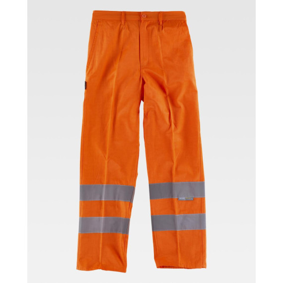 Hohe Sicht Leichte Hose mit Gummizug in WORKTEAM C3915 Taille